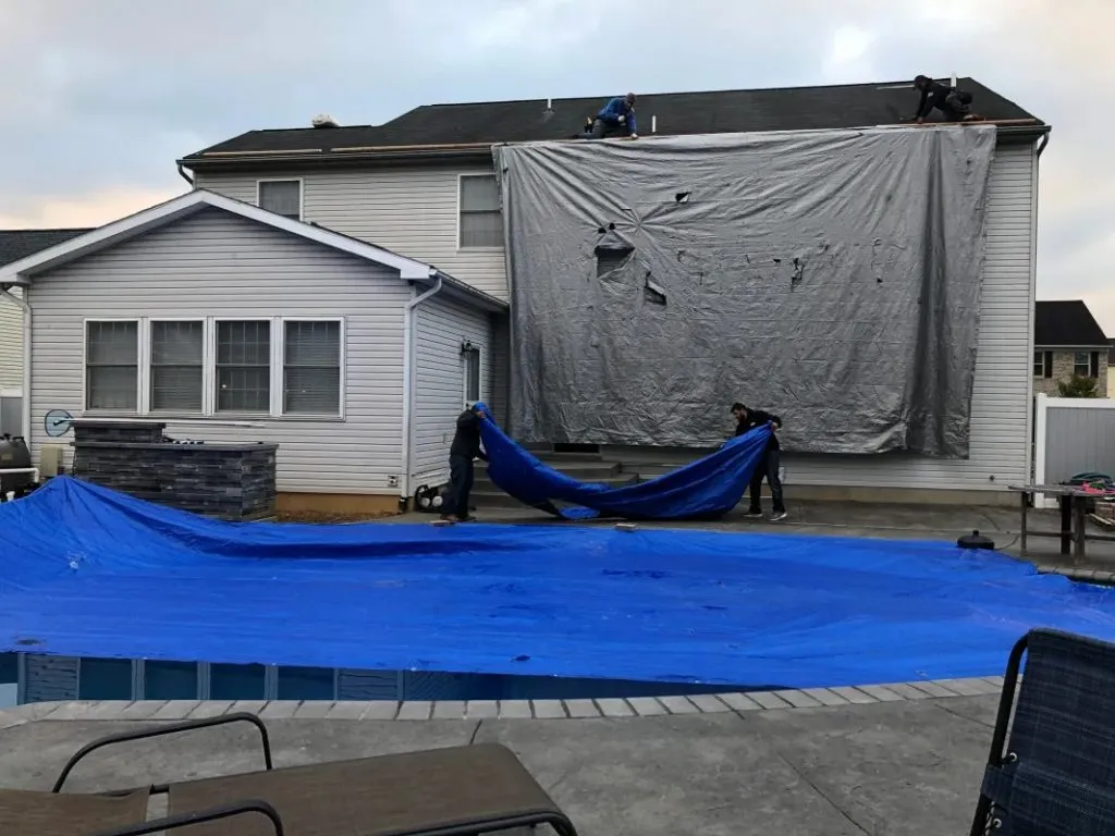 Completed emergency & storm damage installation in the Twin Cities - Exteriors Plus Roofing
